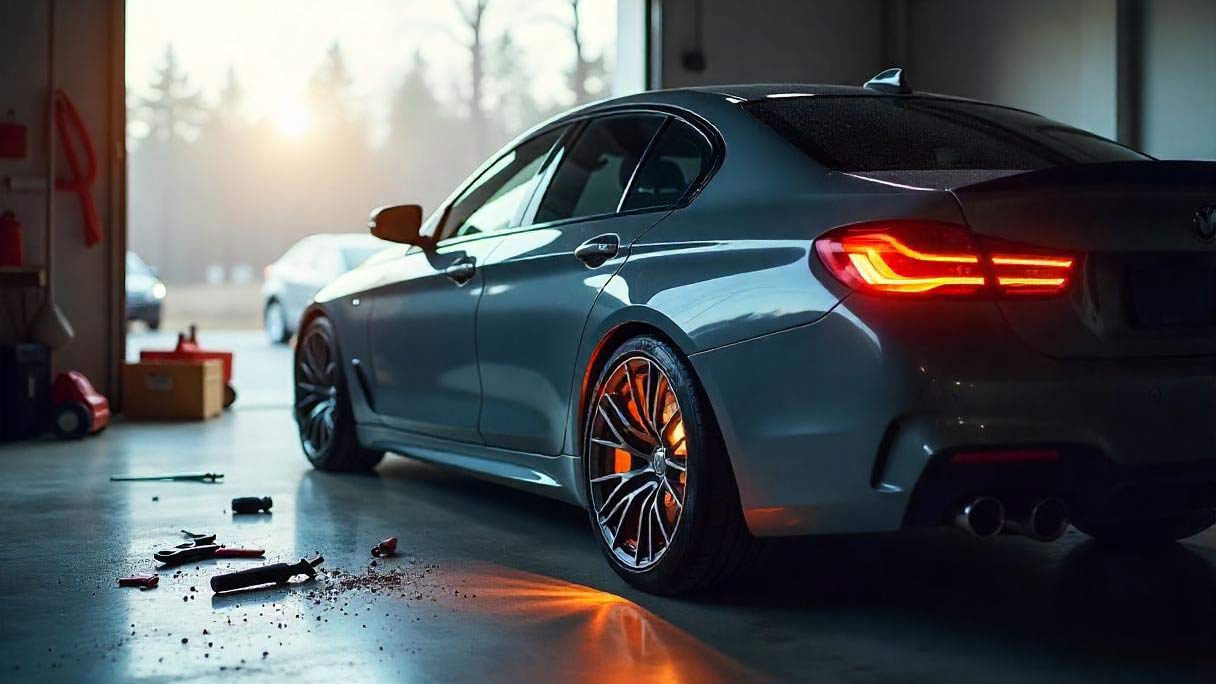 Pkw mit Getriebeschaden in einer Werkstatt in Lünen; Leitfaden zum fairen Verkauf.